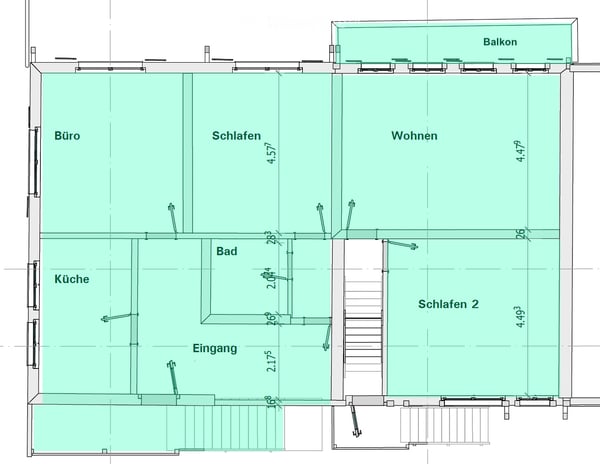 Grosszügige 4.5-Zimmer-Wohnung mit Balkon und Garten 4