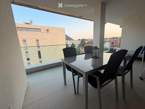 Appartamento 3.5 loc con grande terrazza coperta a Cassarate 1