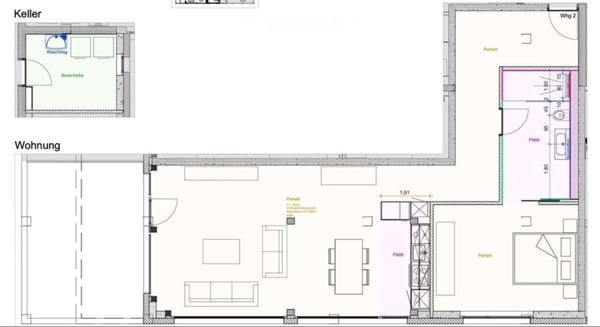 1.5 Zimmerwohnung zu vermieten 5