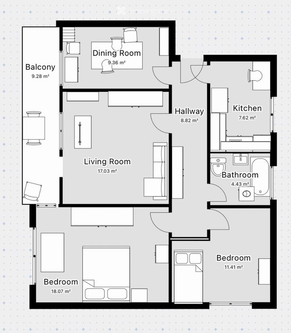 Nachmieter gesucht für 4 Zimmer Wohnung 1