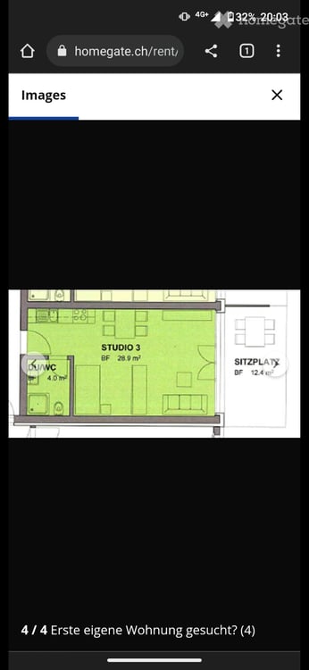 FOR RENT | 1.5-Room Studio Luzernstrasse 114, Malters 4