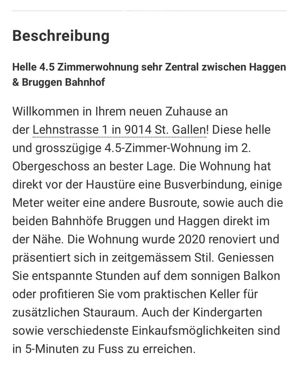 4.5 Zimmer, 99m mit Balkon bezugbar ab 1.9. 2026 5
