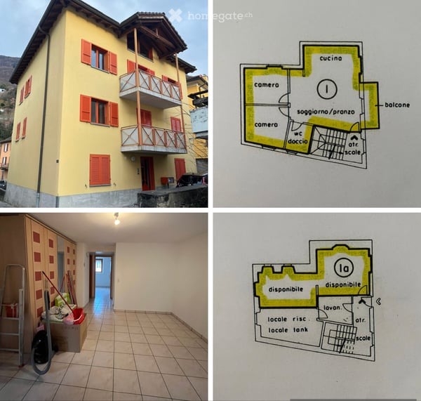 Affittasi 3.5 a Bellinzona-Daro 1