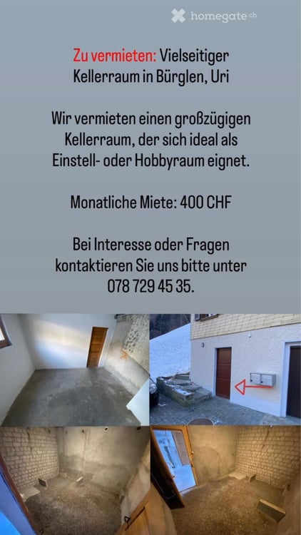 Vielseitiger Kellerraum 1