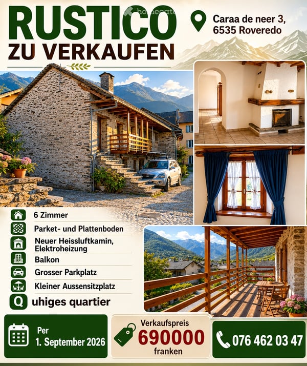 Rustico zur Miete oder zum Verkauf 2
