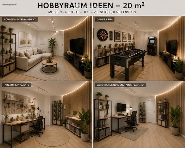 Moderner, vielseitiger Hobbyraum  ca. 20 m² 1