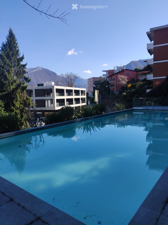 Appartamento 1.5 con piscina vicino la stazione di Lugano 2