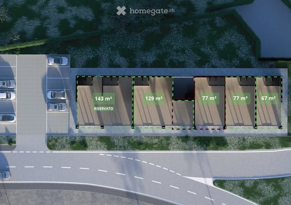 Locale commerciale in affitto a 67mq fino a 350mq Mendrisio 3