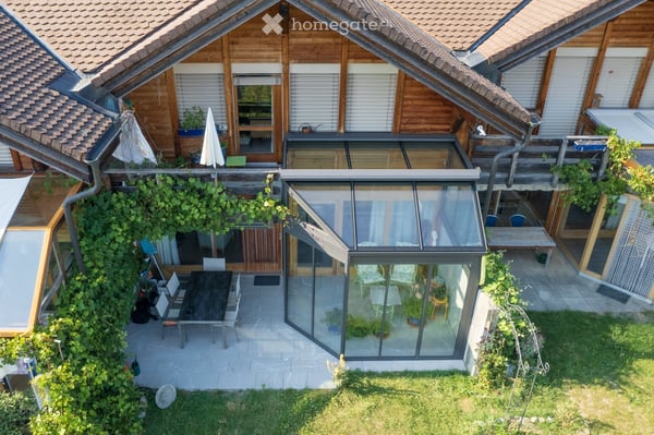 5,5-Zi-Reihenhaus mit Alpenpanorama, Garten & Wintergarten 1