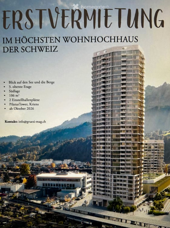 Sky-Level Wohnung Erstbezug Luzern 20