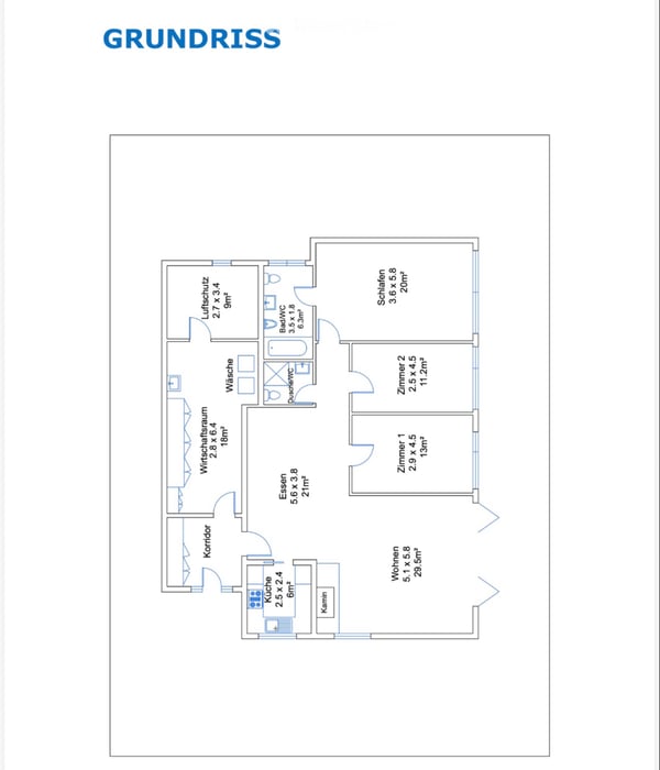 4 ½ Zimmer-Terrassen-Wohnung 2
