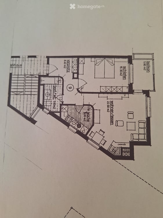 2.5 Zimmer Wohnung mit Lift, Balkon, Tiefgaragenparkplatz 5