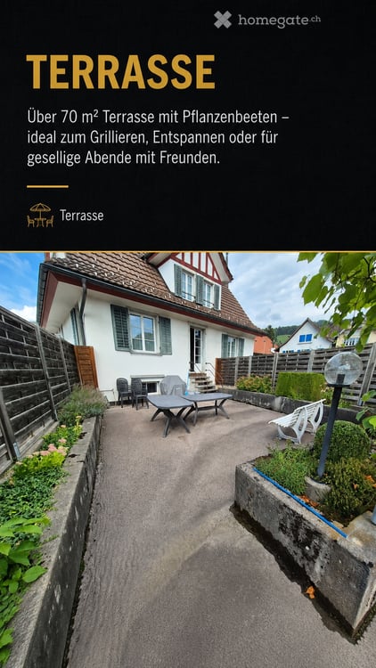 Aussergewöhnliche 8-Zimmer-Terrassenwohnung in Wald ZH 4