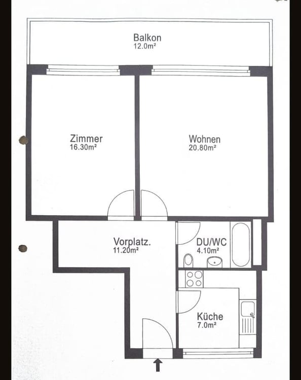 Renovierte 2 Zimmerwohnung direkt am Wald und doch zentral 5
