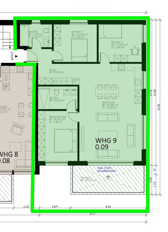 Erstbezug/Neubau: Moderne 4.5-Zimmer-Wohnung 5