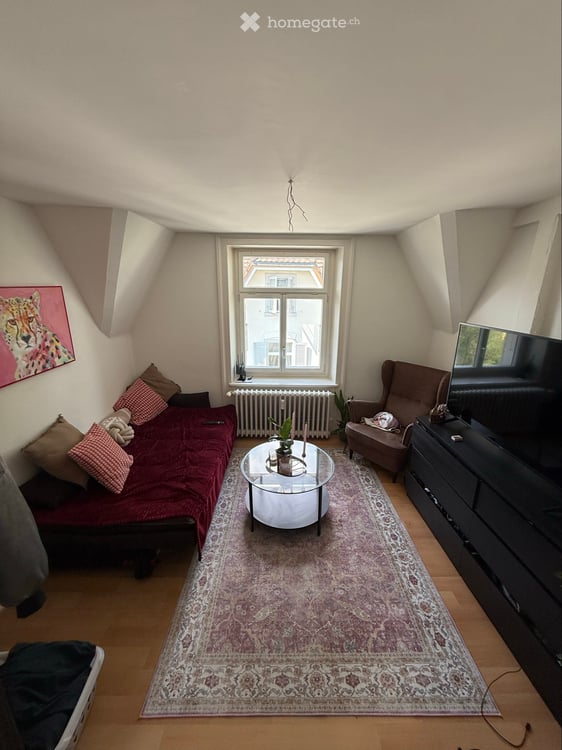 Helle 2 Zimmer Dachwohnung mit schöner Aussicht 1
