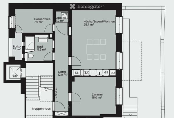 Nachmieter gesucht für hübsche 3.5 Zi-Whg 5
