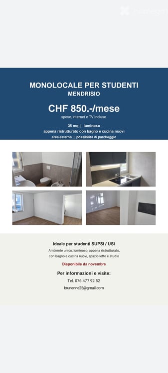Monolocale in affitto 1