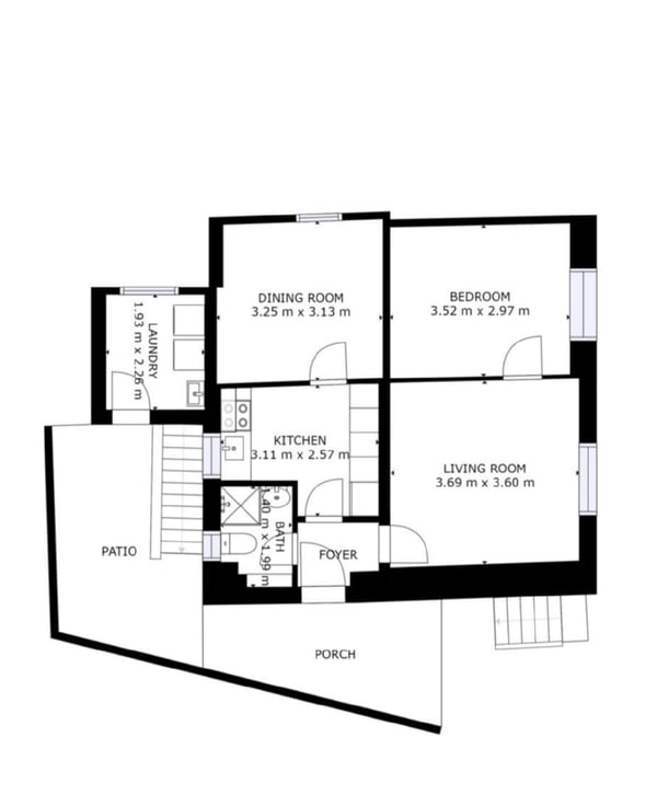 helle 3-Zimmer Gartenwohnung 6
