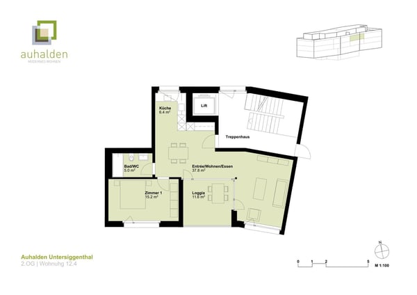 Moderne 2.5-Zimmer-Wohnung mit Loggia 2