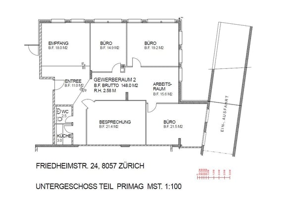 Bürofläche an der Friedheimstrasse 24 in Zürich 20