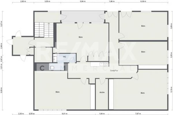 Verlockendes Bürogeschoss mit 5 PP und 1 Archivraum: Als Anlageobjekt / zur Eigennutzung 7