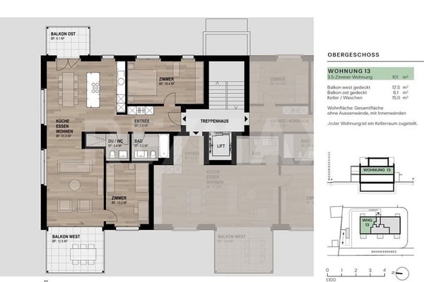 Leben am Mooswiesenweg  helle 1.5-Zi.-Wohnung im OG mit zwei gedeckten Balkonen 2