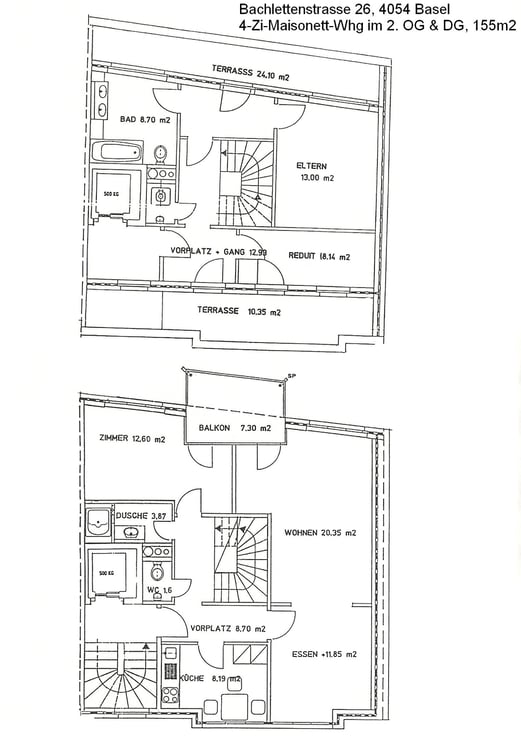 Schöne 4.5-Zimmer Maisonettewohnung Nähe Basler Zoo 11