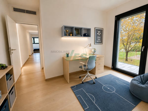 Magnifico attico 4,5 locali con grande terrazza e parziale vista lago 9