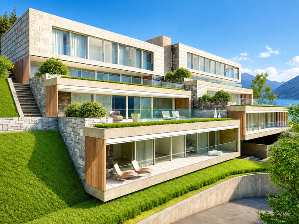 Nuovo e stupendo appartamento con bellissima vista e piscina privata 2