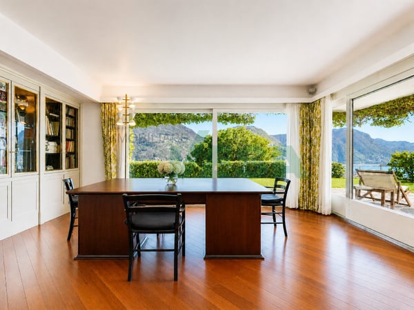 Splendido attico 6,5 locali con fantastica vista lago e bel giardino 6