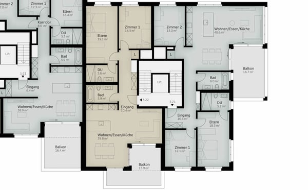 140 m² | 1.5-Zi.-Wohnung | 2. OG 7