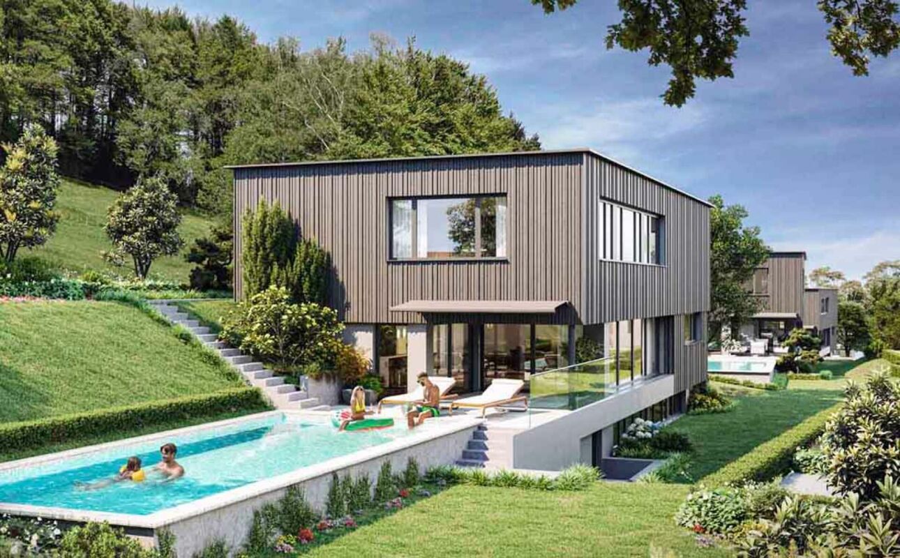 Traumhafte Fernsicht auf Alpstein mit Säntis und Churfirsten - 5.5-Zi.-Terrassenhaus