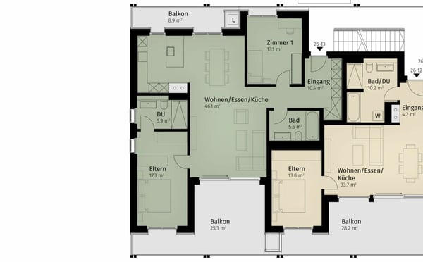 142 m² | 3.5-Zi.-Wohnung im 1. OG | Erstbezug 10