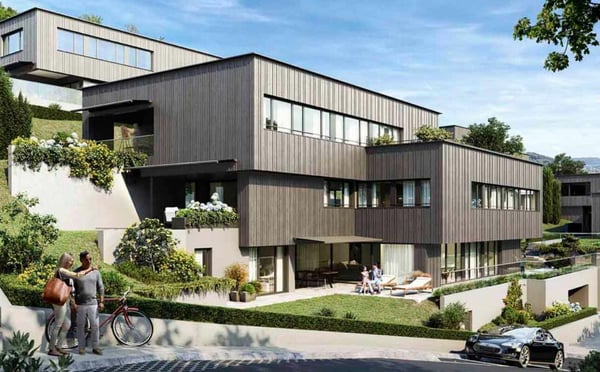 Traumhafte Fernsicht auf Alpstein mit Säntis und Churfirsten - 5.5-Zi.-Terrassenhaus 10