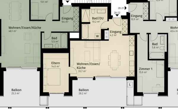 88 m² | 2.5-Zi.-Wohnung im 2. OG | Erstbezug 12