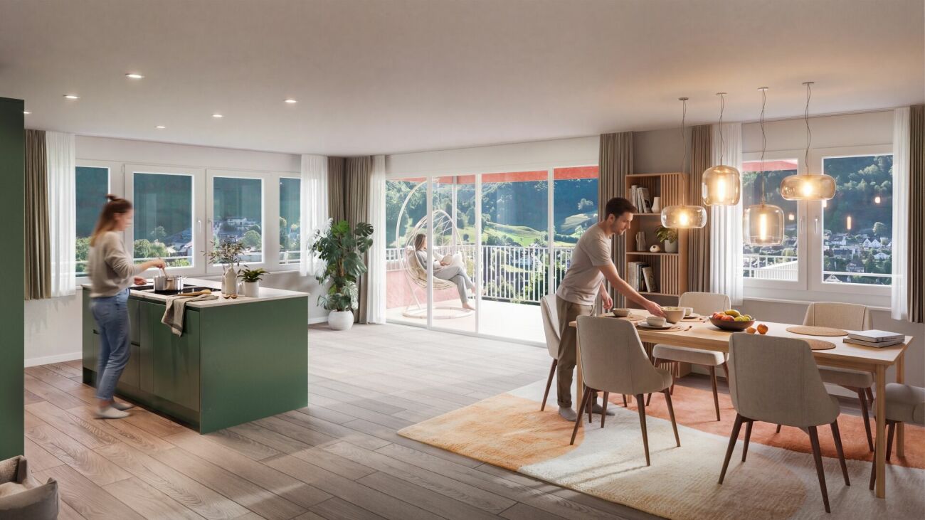 Neubau 4.5-Zimmer Wohnung mit Panoramablick