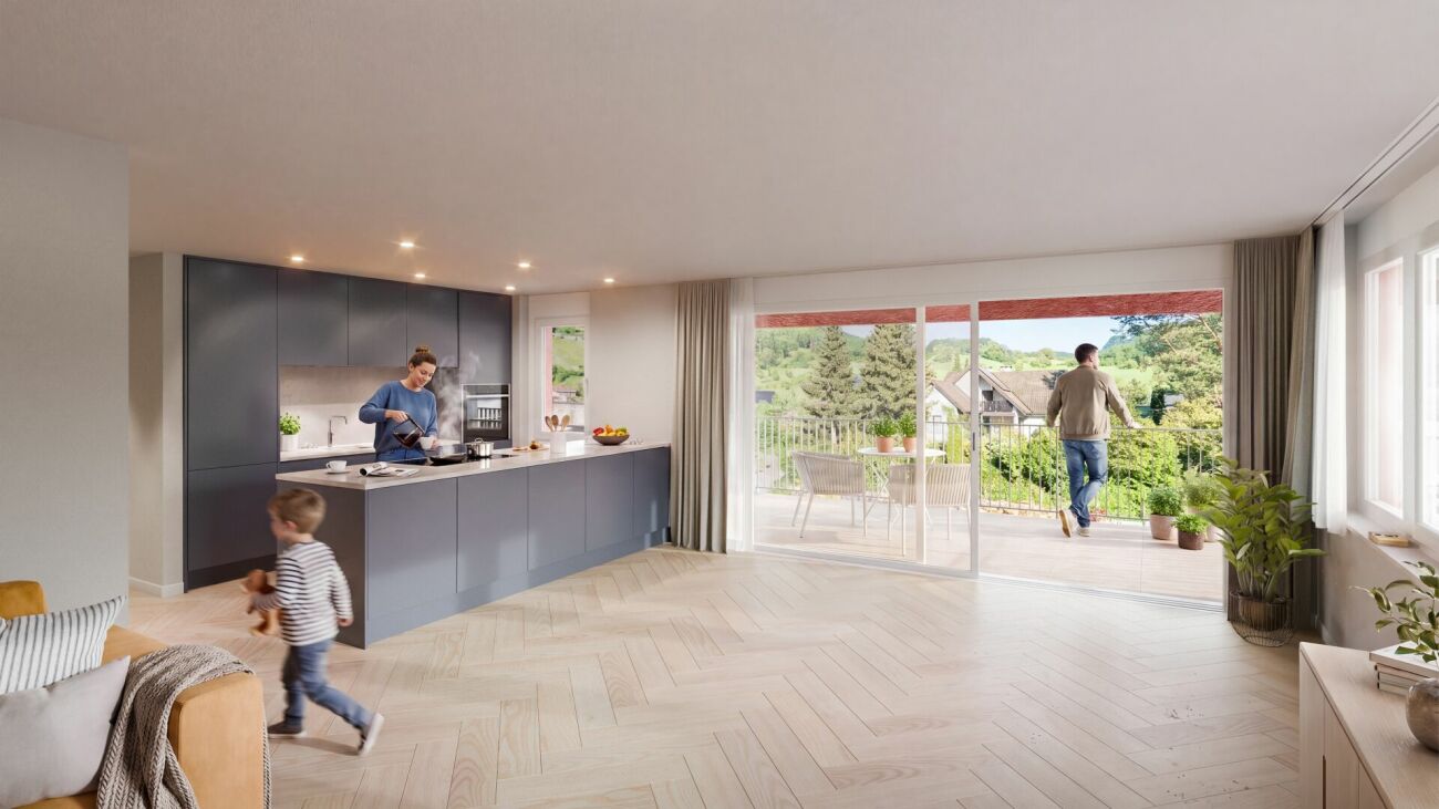 Neubau 4.5-Zimmer Wohnung mit Panoramablick