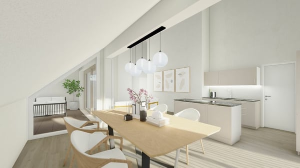 ERSTBEZUG 4.5 Zimmer-Dachwohnung mit ESTH