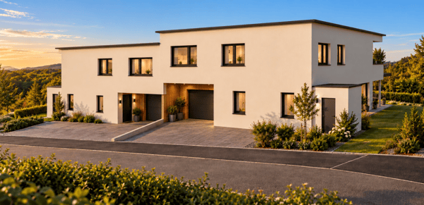 Bauland mit Projektstudie für 2 EFH 2