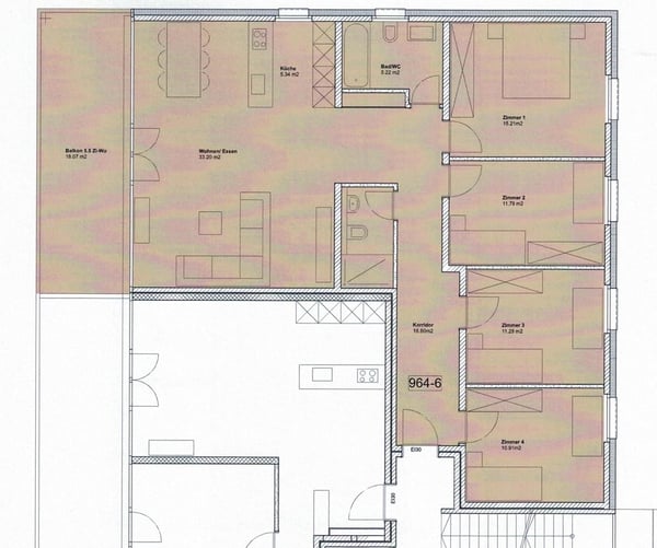Moderne, Familienfreundliche 5.5 Zimmer Wohnung mit grossem Balkon 12