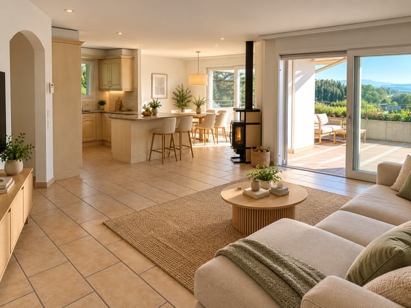 4.5 Zimmer Wohnung mit phantastischer Terrasse und Weitsicht 3