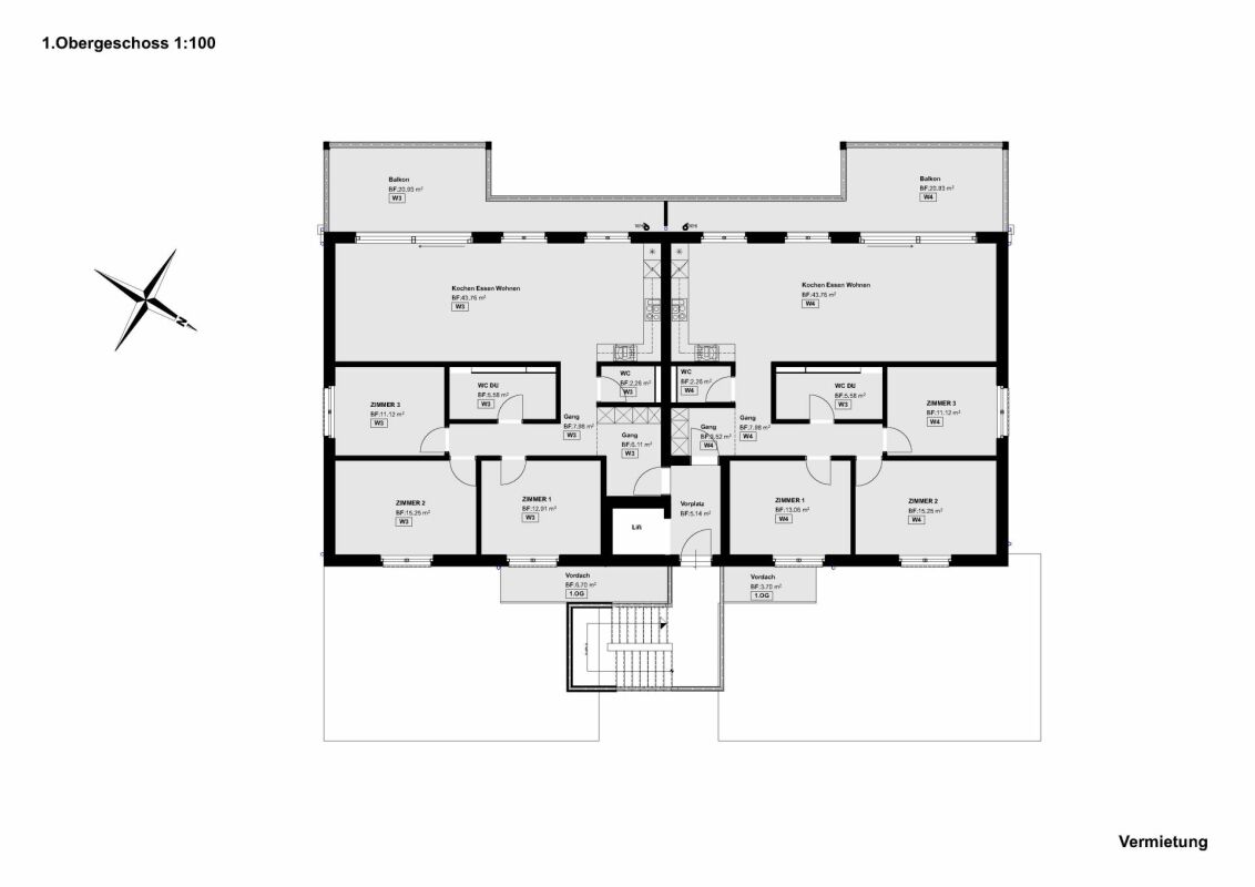 Moderne Wohnung mit grosszügiger Terrasse