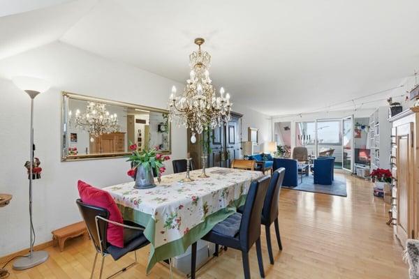 Sonnige 3.5 Z' Maisonette-Dachwohnung mit unverbaubarer Aussicht und 1 EHP 4