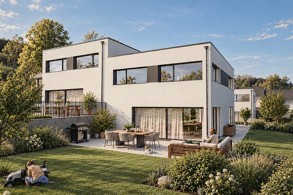 NEUBAU VIER DOPPELEINFAMILIENHÄUSER , NIEDERDORF