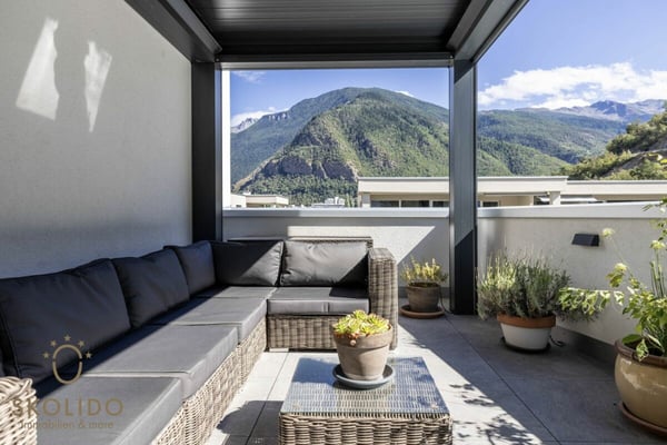 Hochwertige 1.5-Zimmer-Attikawohnung in Visp - Überbauung Mondpark 34
