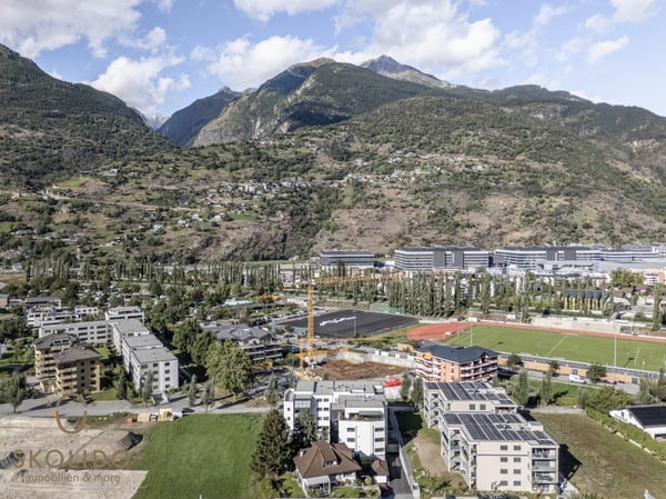 Hochwertige 1.5-Zimmer-Attikawohnung in Visp - Überbauung Mondpark 37