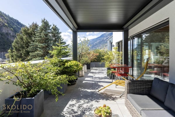 Hochwertige 1.5-Zimmer-Attikawohnung in Visp - Überbauung Mondpark 33