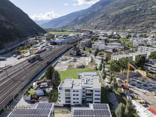 Hochwertige 1.5-Zimmer-Attikawohnung in Visp - Überbauung Mondpark 48