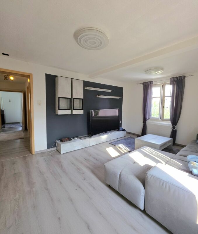 Freistehendes Einfamililenhaus mit je einer Wohnung pro Stockwerk und Bauparzelle